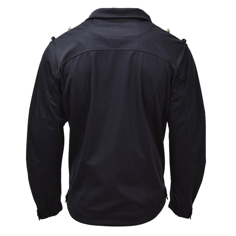 Original German Army Marine Zippe Jacket Black Softshell High Collar Combat New