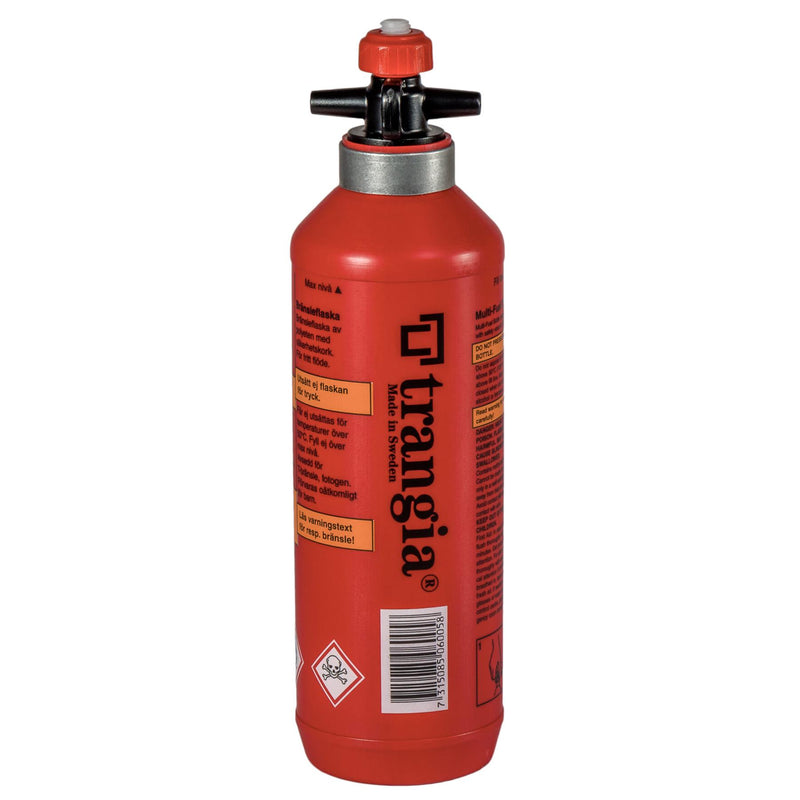 Trangia Liquid Fuel Botte Bensin Burner Polyetylenkolv utomhus camping röd