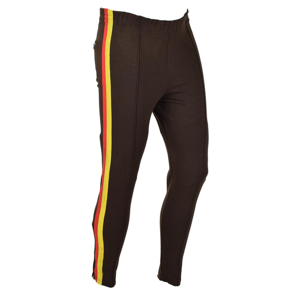 Original German Army NVA Brown Sports Sweatpants Training ActiveWear Byxor