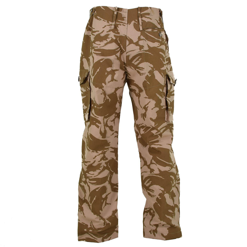 Original British Army Pants Desert DP Field Troops Combat Windproof BDU byxor