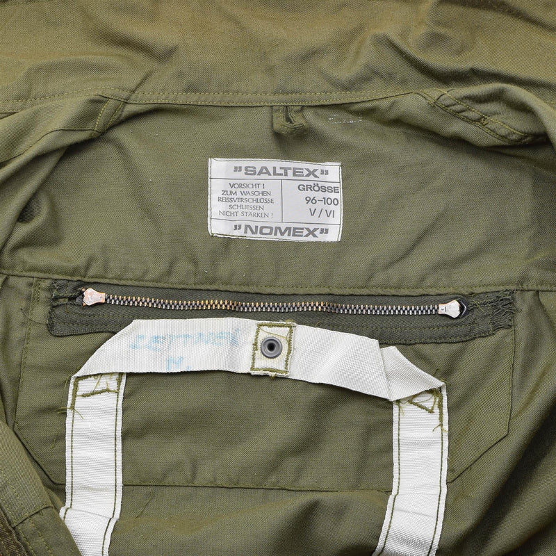 Original Österrikisk armé Coverall Green Nomex brandbeständiga jumpsuits totalt sett