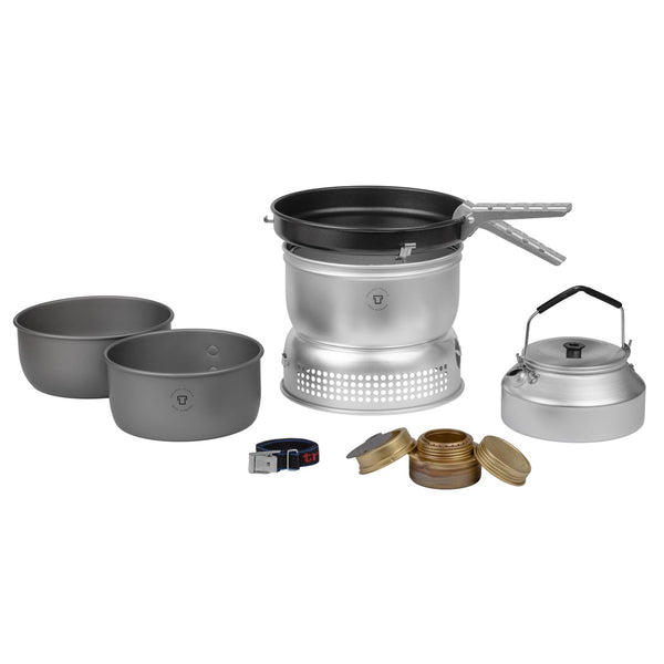 Trangia Liquid Fuel Bensin Burner Kit spis Set Hard Anodized Aluminium Compact