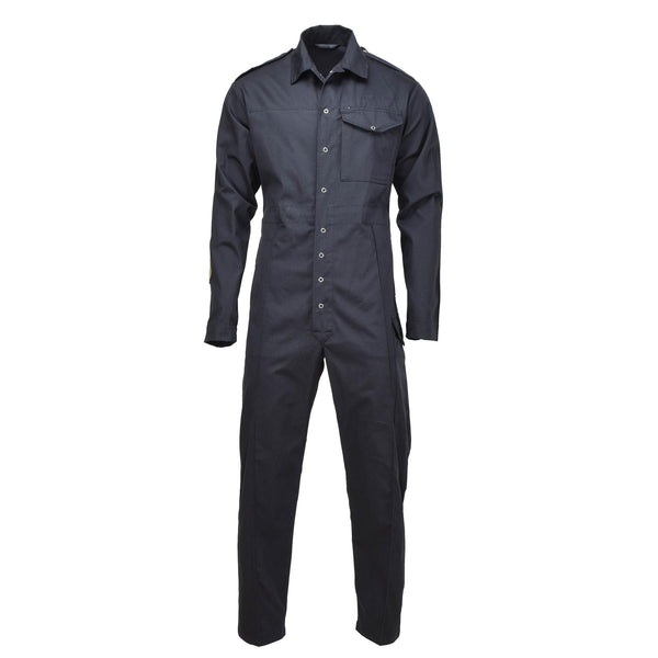 Original British Military Mechanic Coverall Workwear Uniform Work Jumpsuit Black