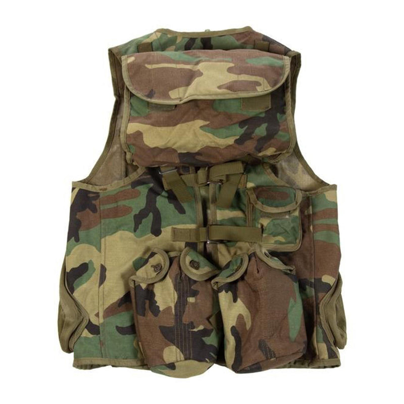 Original Nato Tactical Vest Woodland Camouflage Multi Pockets Field Army New
