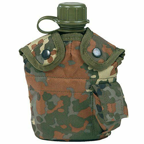 U.S. Army Style Canteen M1 Vattenflaska med Cover Cup & Alice Clips US Military