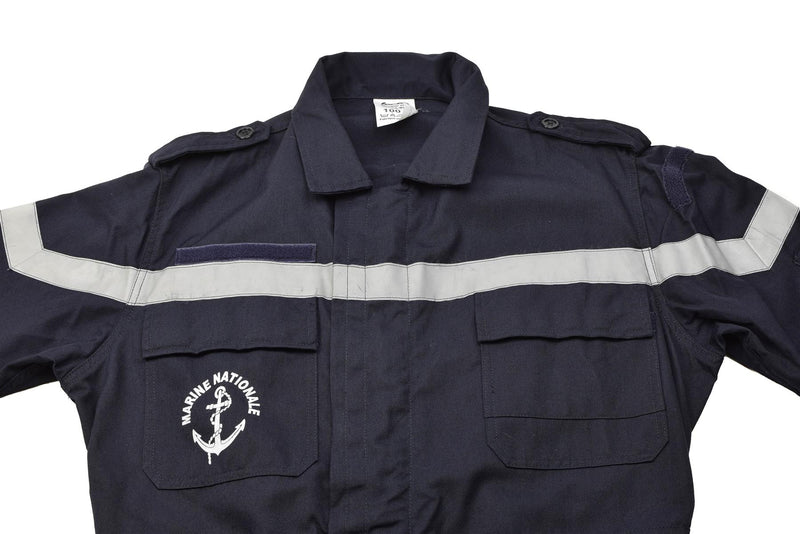 Äkine French Navy Coverall Thermostable Marine Jumpsuit Solid Dark Blue New New