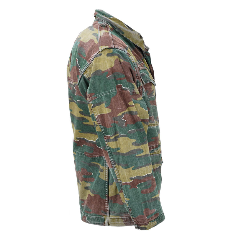 Original Belgien Military M56 Jigsaw Camouflage Jacket Field Combat Troops Army