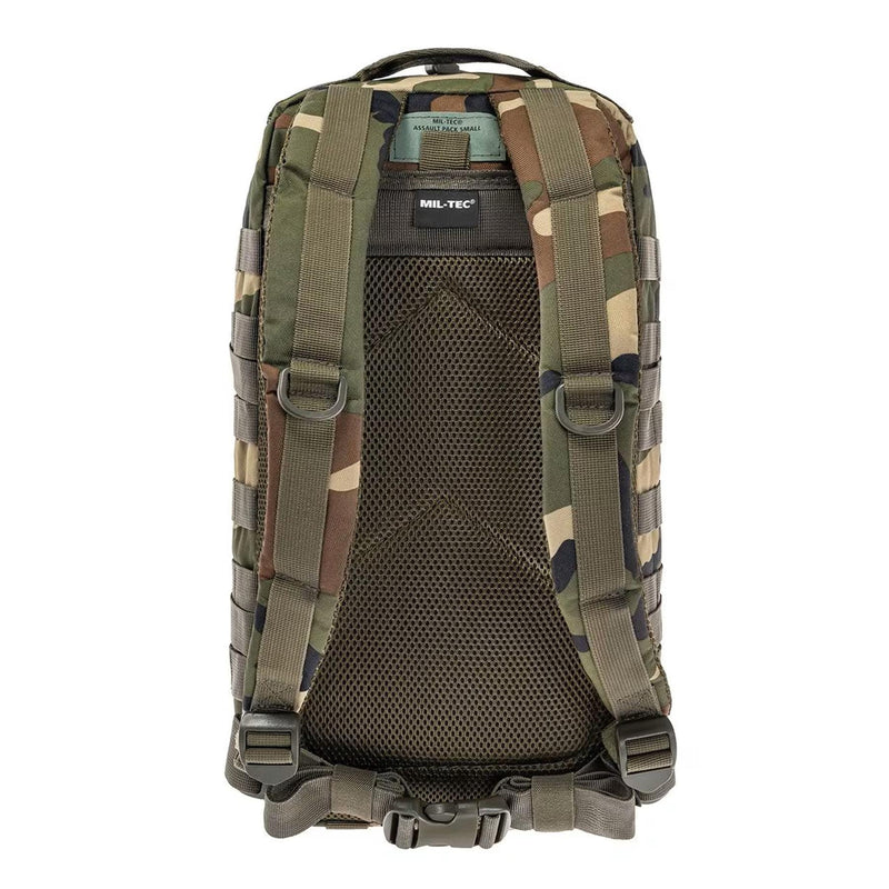 Mil-Tec U.S. Assault Tactical Ryggsäck 20 liter vandrande vandring Woodland Daypack