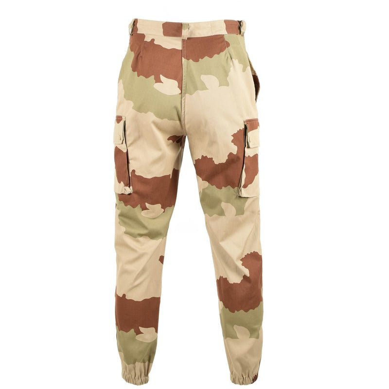 Original franska militära byxor F2 Desert Camo -byxor förstärkte armén BDU -byxor