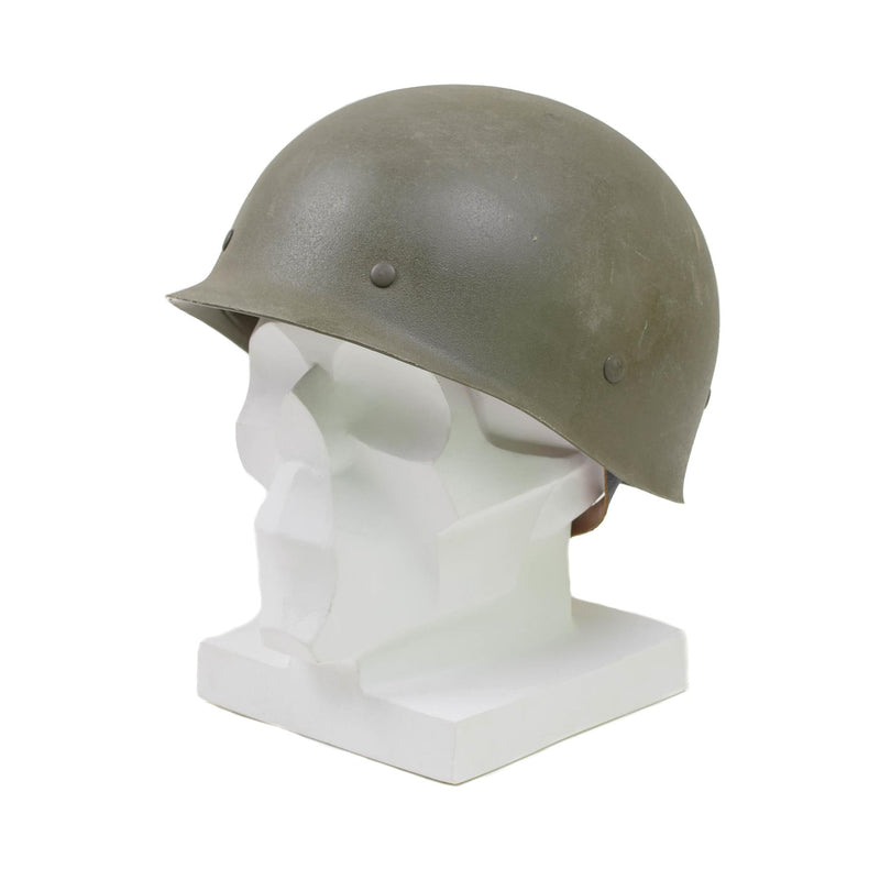 Original militär belgisk stålhjälm M51 Taktisk stridsarmé Inner PVC Olive
