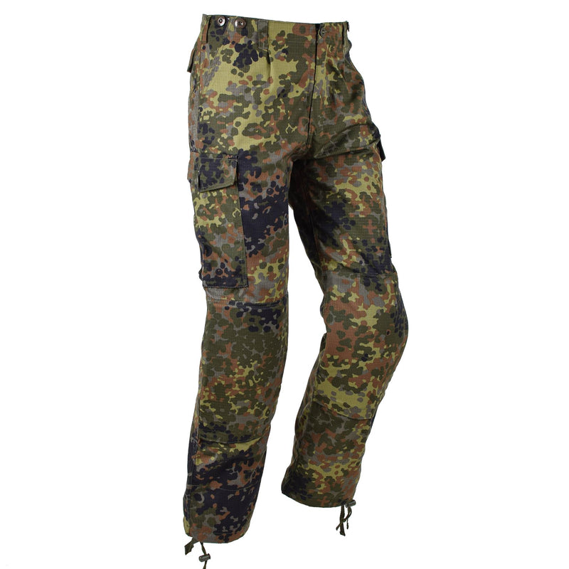 TACGEAR Brand German Army Style Field Pants Cargo Combat Flecktran Camo Ripstop