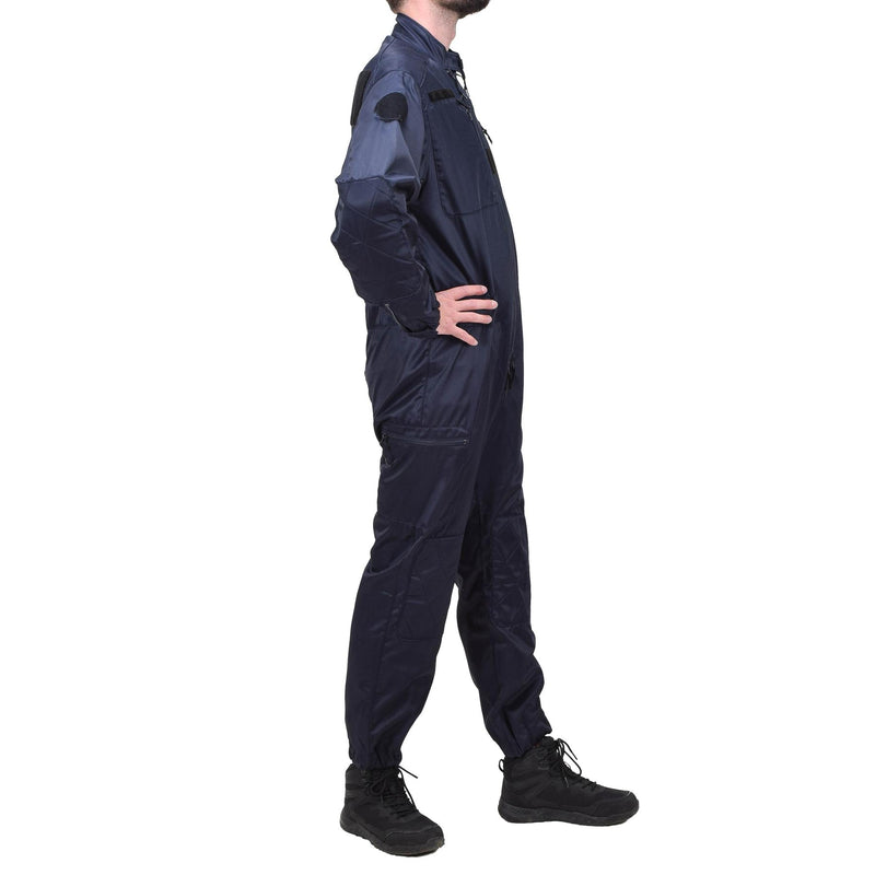Original French Police Department Blue Coverall Anti-Static Officer Jumpsuit New