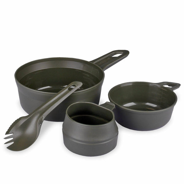 Komplett Outdoor Mess-kit som satt av Wildo: BPA-Free Essentials för on-the-go-middagar