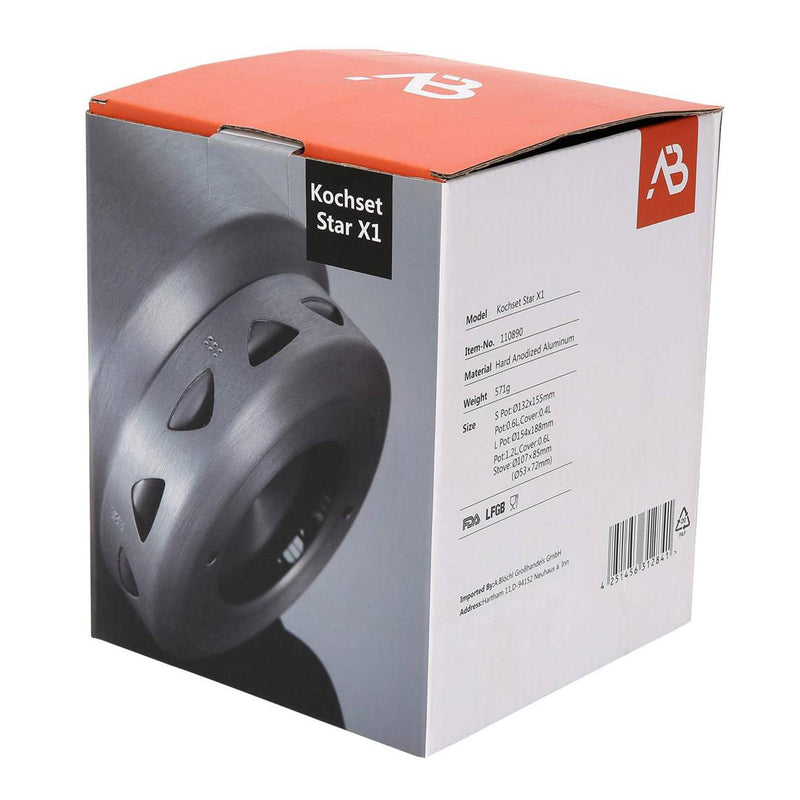 A.blochl Star X1 vandring matlagning set camping potten utomhus pan vandring kök nytt
