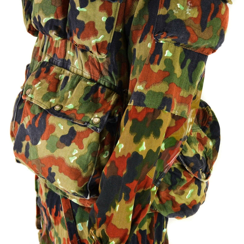 Äkta schweiziska arméjacka M70 Alpenflage Camo Sniper Combat Hooded Parka