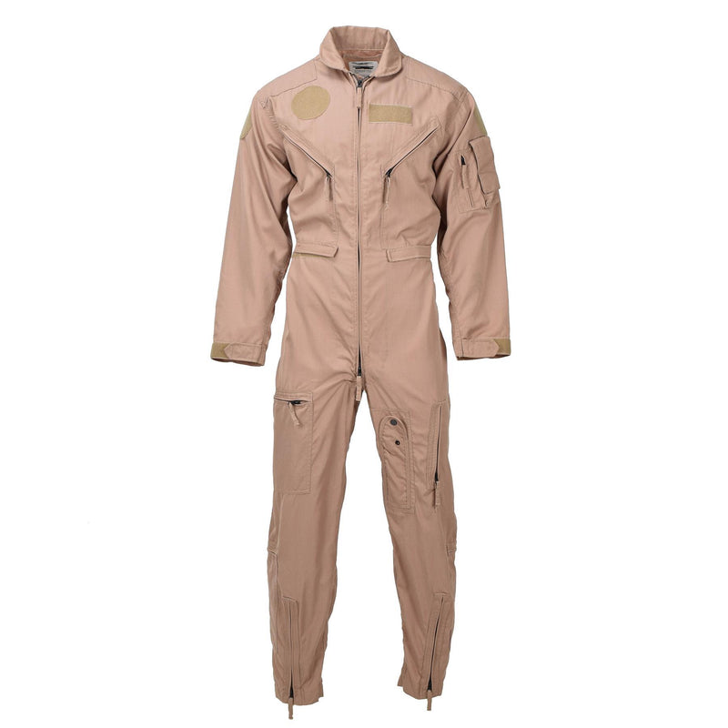Original Dutch Military Flight Coverall Aramid Heat Resistant Jumpsuit Khaki