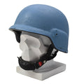 Original tysk militär Kevlar-hjälm Överskottshuvudbonad samlarobjekt UN Blue