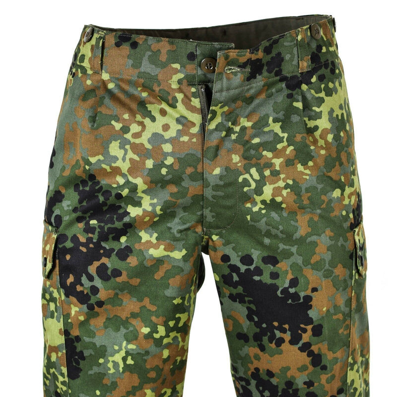Äkta tyska arméfrågor flecktarn byxor fält strid camo bw byxor nya