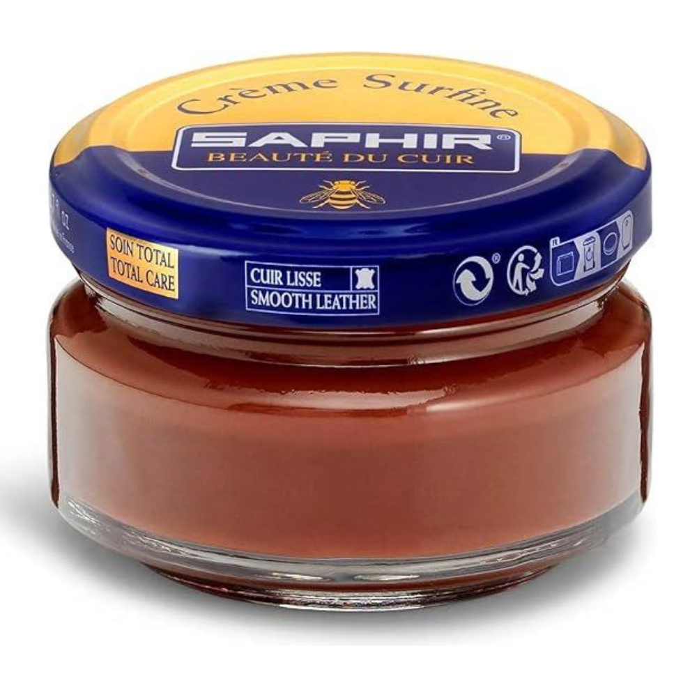Saphir Creme Surfine Läder Skovård Smooth Leather Cream 50ml Brun