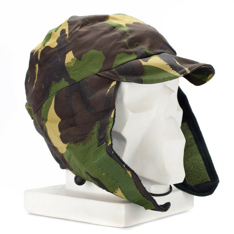 Äkine British Army DPM Camo Waterproof Gore Tex Cap fodrad kall väderhatt Ny