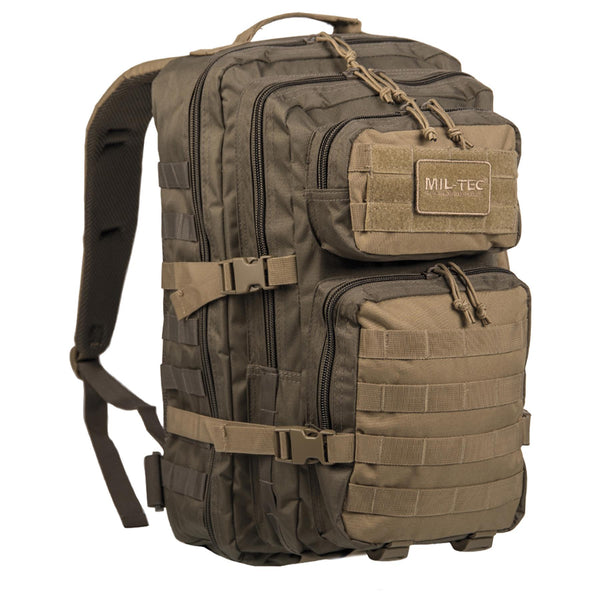 MIL-TEC U.S. Assault Ranger vandring ryggsäck Olive Trekking Rucksack 20L Daypack