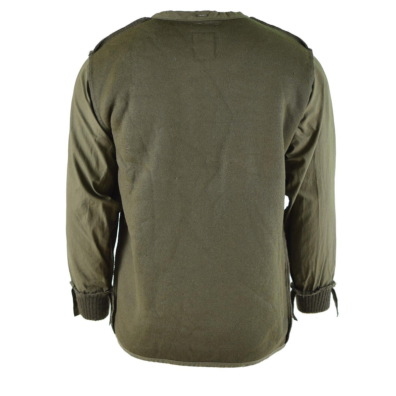 Äkta holländska armé oliv od parka foder strid militär foderjacka modakryl