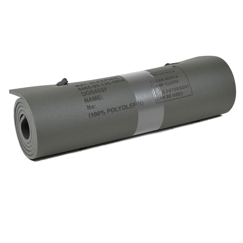 Original British Military Grey Sleeping Pad Bekväm kompakt lättvikt Ny