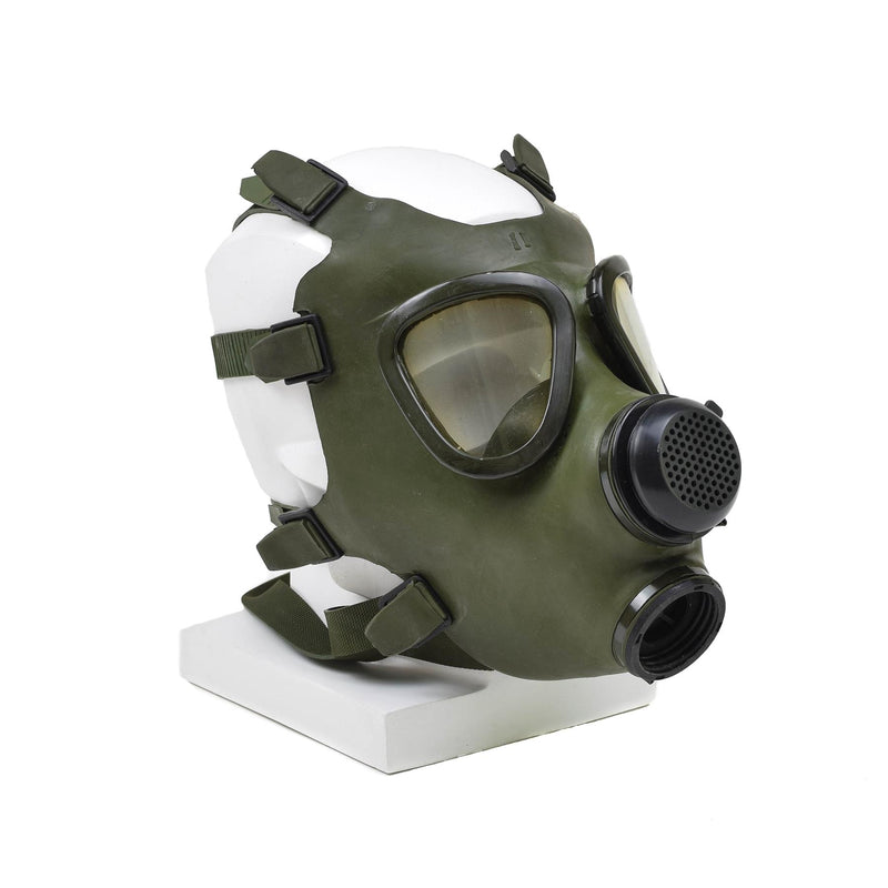 Rumänska M74 Gasmask Full Face NBC Respirator Vintage Olive Military Surplus