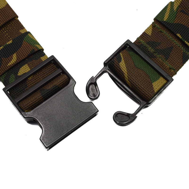 Original holländska arméfält trupper Taktiskt bälte militär webbing skogsny
