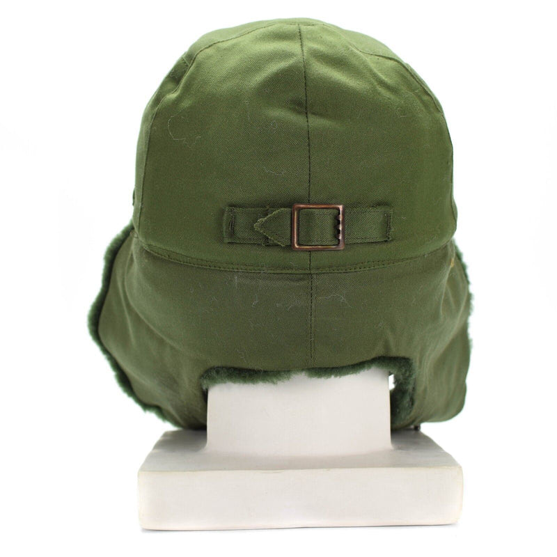 Original Swedish Sverige Military Army Winter Green M59 Combat Field Cap Hat Ny
