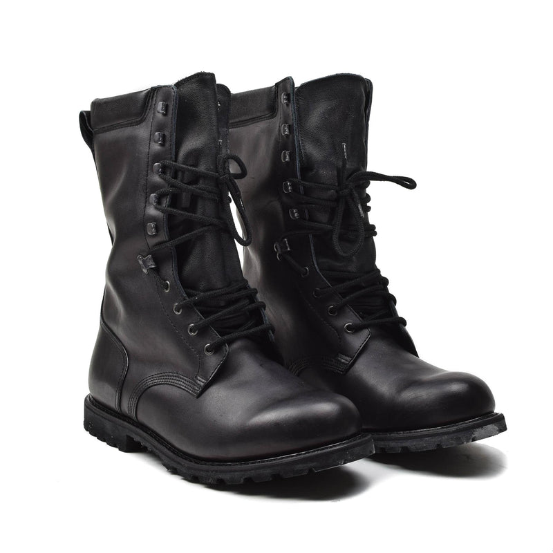 Original franska militära stövlar Vattentät äkta läder Mid Calf Army Footwear