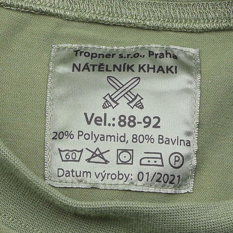 Tjeckisk militär skjorta långärmad olivunderkläder 2: a lager vandring uniform ny