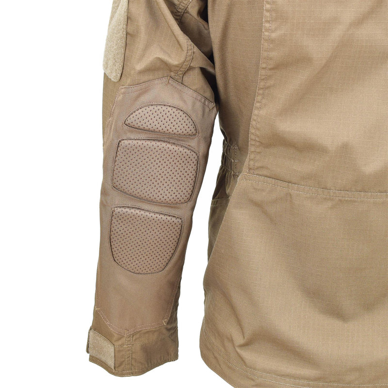 Mil-Tec Brand Military Style Ripstop Dark Coyote Combat Troops Jacket Chimera