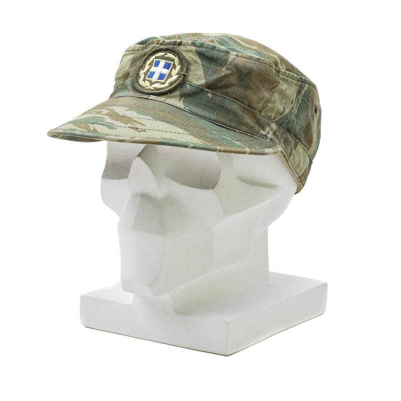 Original grekiska arméfält trupper mössa ödla camo lätt militär sommarmössa