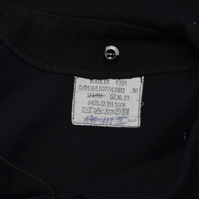 Original German Army Navy Middy Shirt Long Sleeves Blue Naval Military Sailors