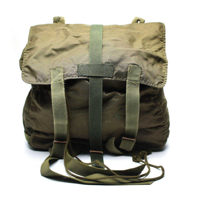 Original Österrikisk armé Combat Day Pack Military Issue Bag Haversack Olive