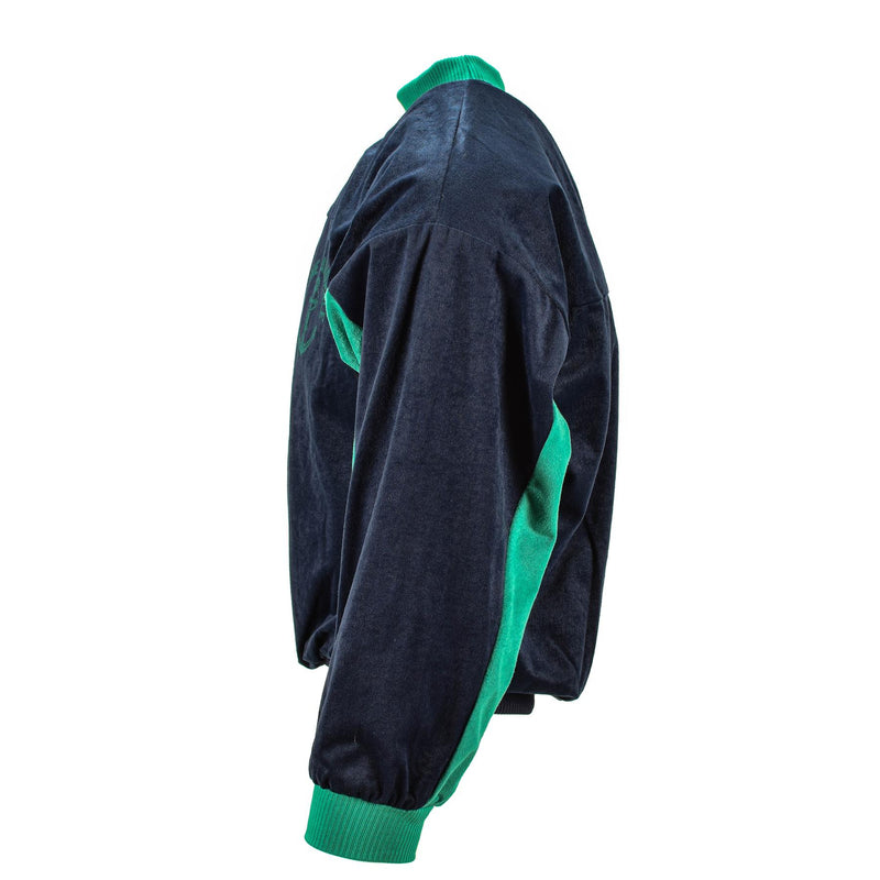 Äkta franska armétröja Navy Green Tracksuit Turtleneck Sports Jumper New