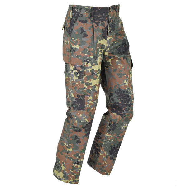 Mil-Tec Brand German Army Style Quality Flectarn Camo Regelbundna lastfältbyxor