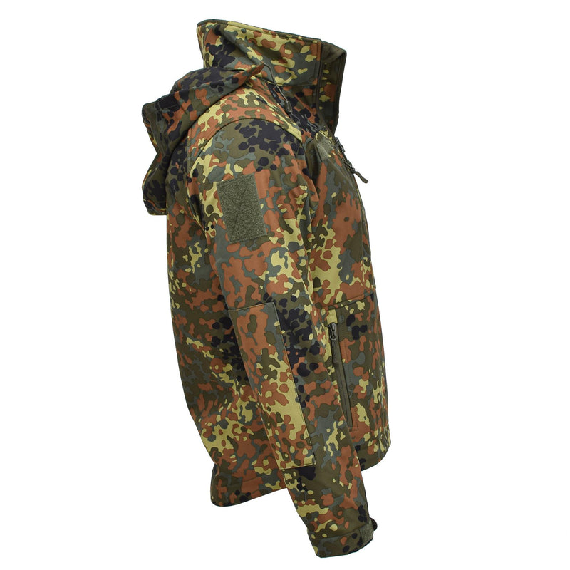 Mil-tec softshell jacka scu 14 tyska flecktran camo utomhus vandring ytterkläder