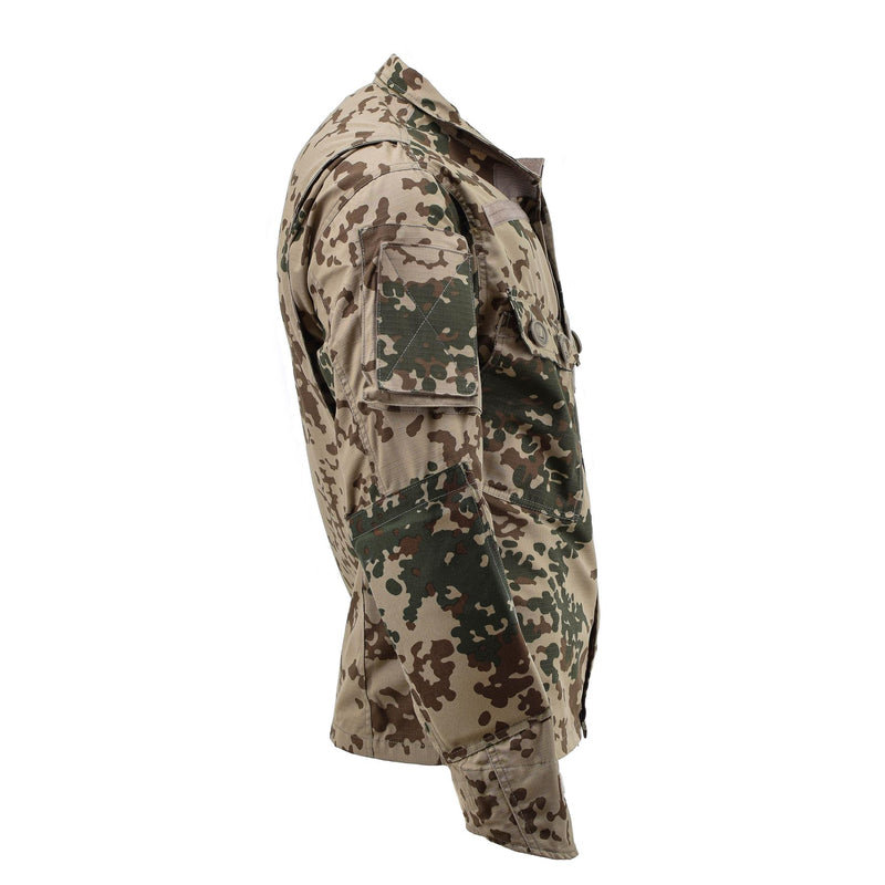 Tacgear Brand Military Style Commando Field Jacket Desert Flecktarn Camo Shirts