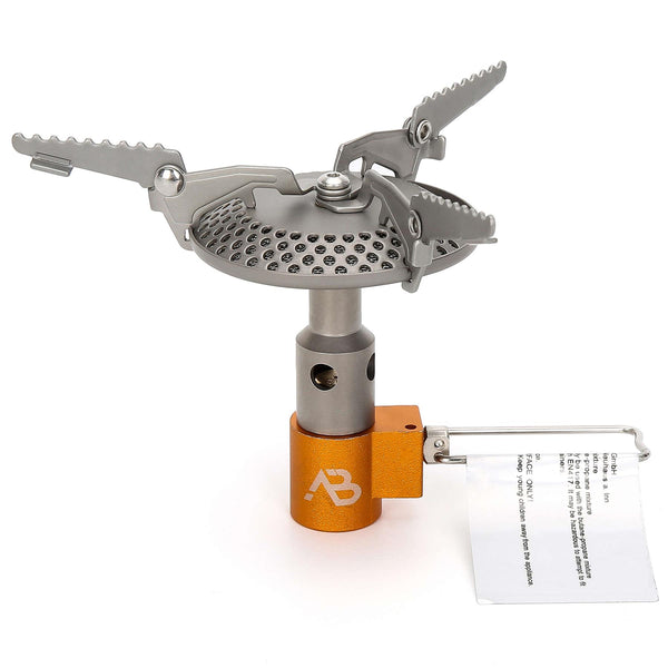 A.blochl AB-16 Camping Gas Burner Lightweight Titanium Trekking vandring spis ny