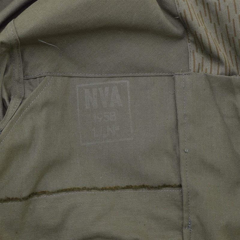 Original tysk militär NVA Strichtarn Camo Jacket Vintage Combat Field Uniform