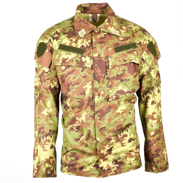 Äkta italienska armé rip stop vegetato camo acu jacka stridsfält skjorta ny