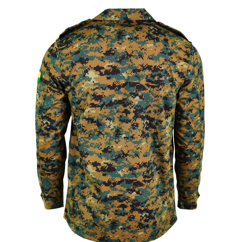 Äkta Guinee Bissau Army Jacket Ripstop Digital Savana Camo Military Issue New