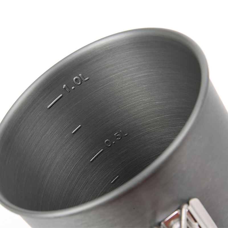 A.blochl AB-X6 1Liter Pot Camping vandring Trekking Fast Heat Aluminium Grey New New New New