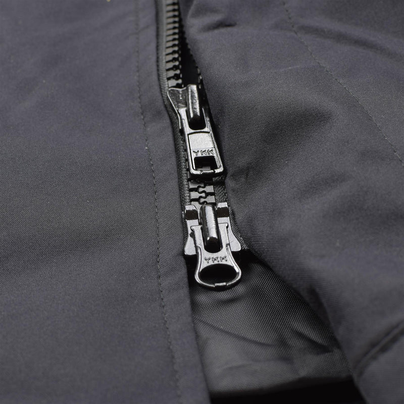 Original British Military Rain Jacket Police Solid Black Fode Waterproof Coat