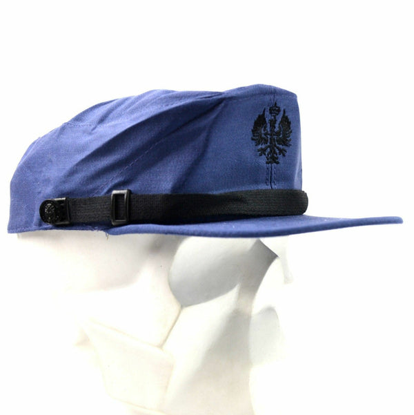 Original Spanien Spanisk militär Visor Cap Army Navy toppade Cap Blue