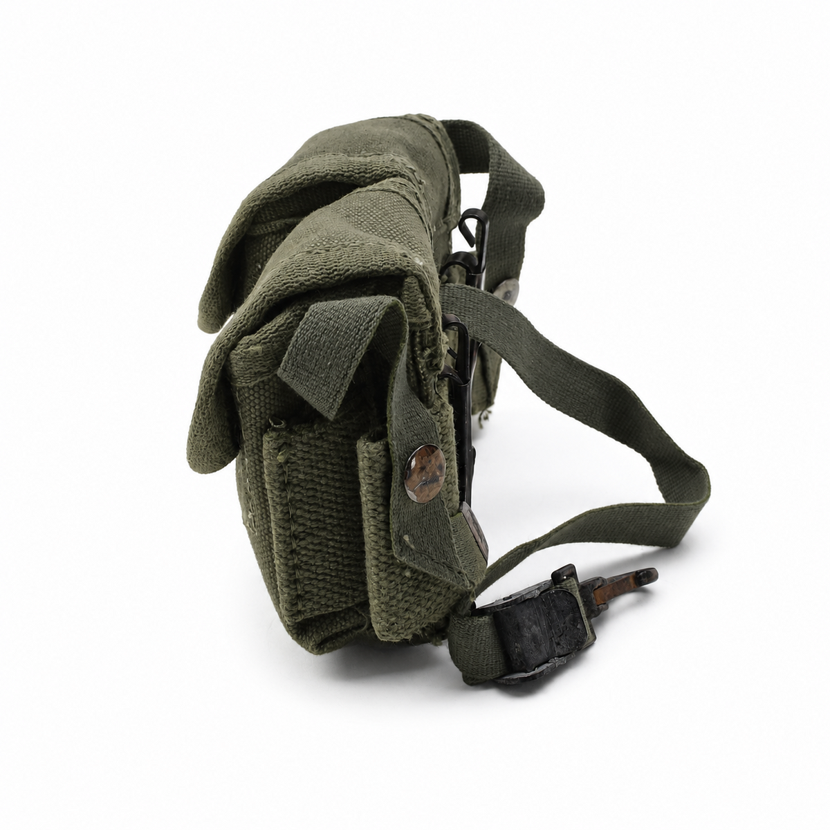 Original grekisk militär M56 stil handgranatpåse Army Surplus Olive
