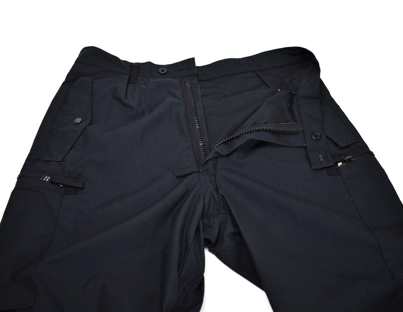 Original Swedish Army M90 Pants Black Field Combat Trousers Bdu New