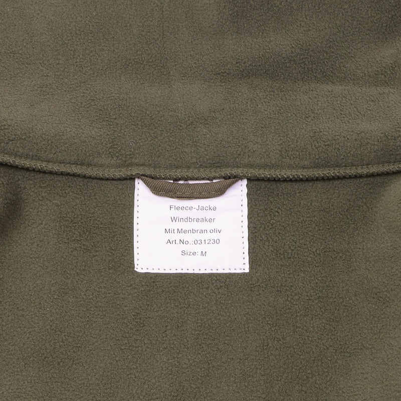 Blochl märke österrikisk militär stil fleece jacka hög hals full zip andas